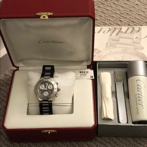 Cartier watch 2424 Chronoscaph Steel Date Quartz